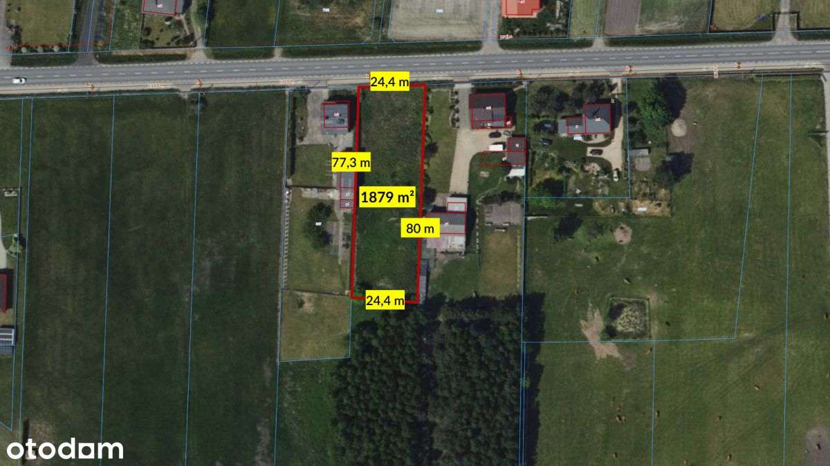 Działka budowlana woźniki-Dyrdy 1879m2-15