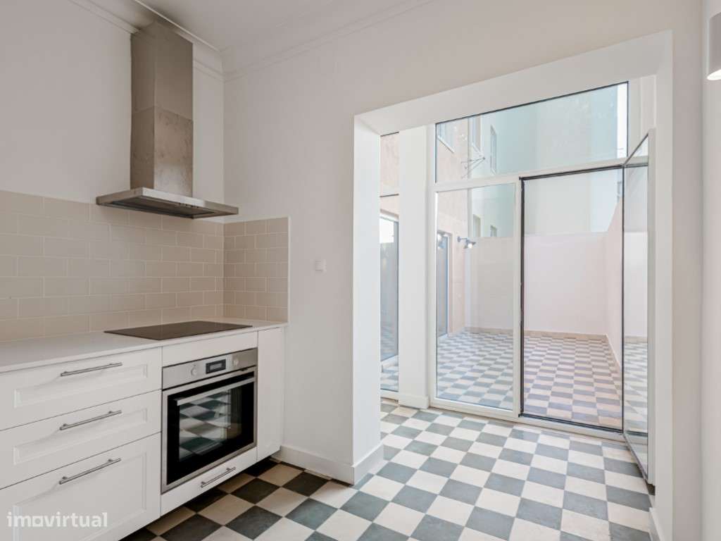 Exclusivo T2 Renovado com Terraço, Design Vintage-Chic , Dafundo - Grande imagem: 5/40