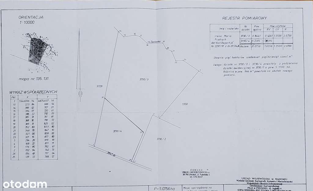 Sprzedam Działka 3.8441h Zwoleń - Pełny obrazek: 5/5