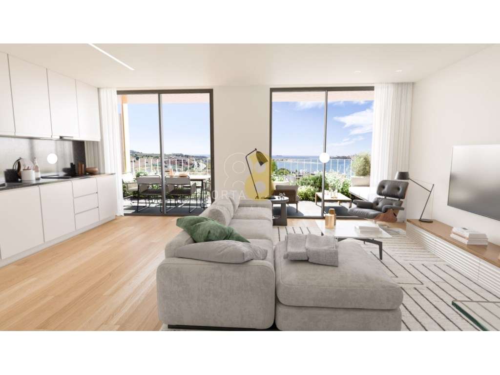 Apartamento T2 em piso elevado e com vistas sobre o rio e o mar - Grande imagem: 2/42