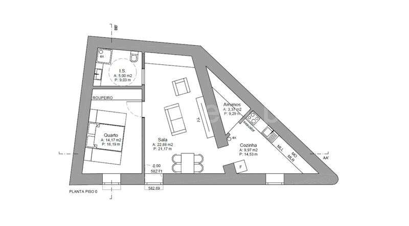 Apartamento T1 / Covilhã, Covilhã - Grande imagem: 4/4