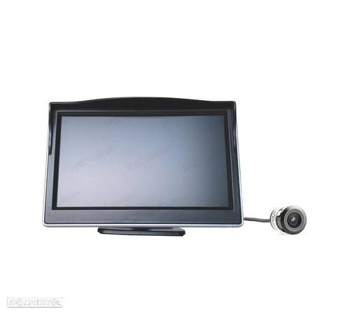 MONITOR 5 " COM SUPORTE + CAMARA DE MARCHA ATRAS - 1