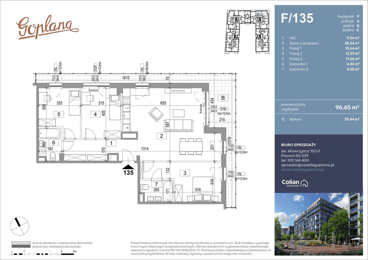 Osiedle Goplana | mieszkanie 4-pok. | F135 - Pełny obrazek: 1/6