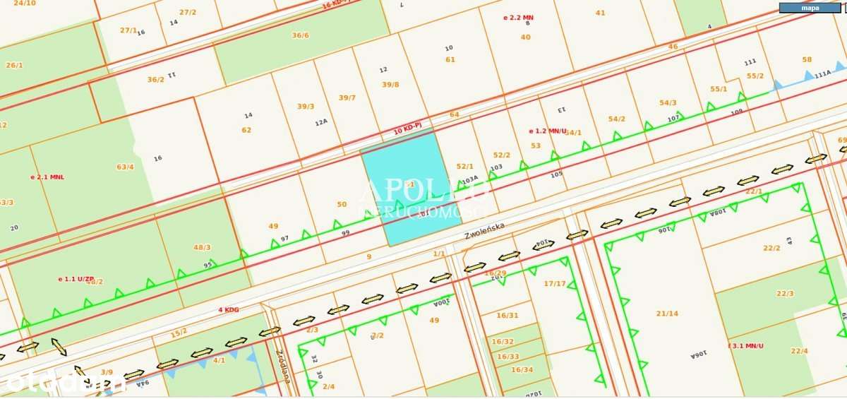 MIĘDZYLESIE ul. Zwoleńska- pod  USŁUGI / SEGMENTY-6