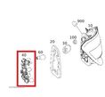 MERCEDES C-klasa wklad tylnej prawej lampy kombi OE - 2