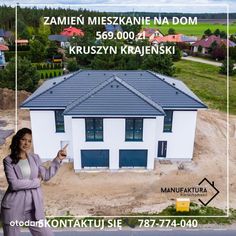 BLIŹNIAK w Kruszynie Krajeńskim/ 390 m2 działka