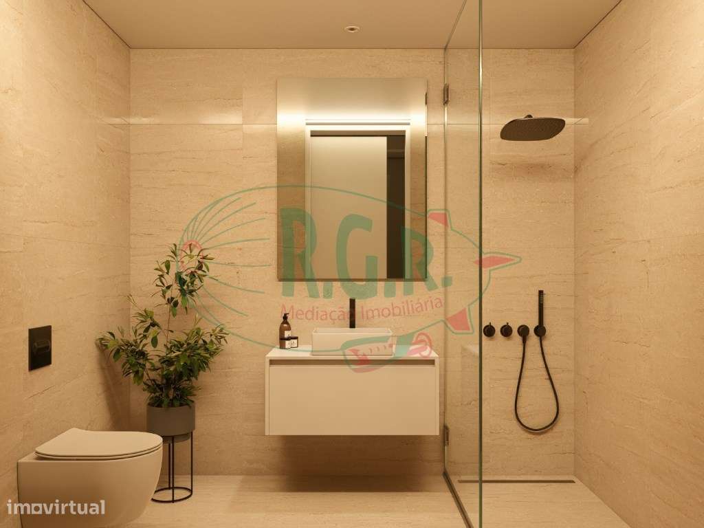 Apartamento T3 Condomínio Fechado Piscina - Próximo Praia-5