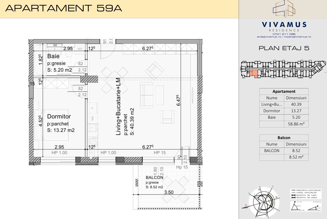 Studio, 43 mp + min. 3 mp balcon, bloc in executie, aprilie 2027-16