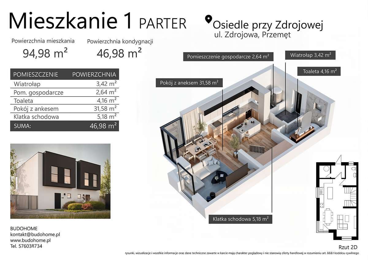 NOWY DOM MIESZKANIE w zabudowie bliźniaczej Przemęt - Pełny obrazek: 5/8