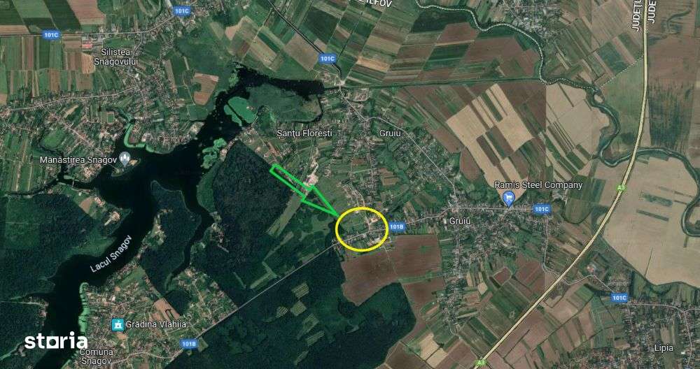 Teren intravilan 1.300 mp Gruiu - Imagine principală: 4/5