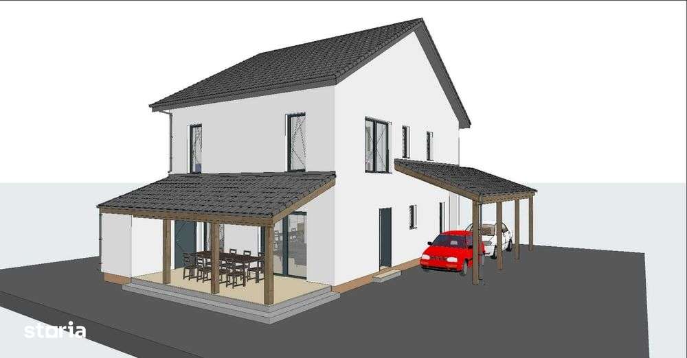 Casa individuala P+1 130mp utili teren de 500mp in Sura Mica-1