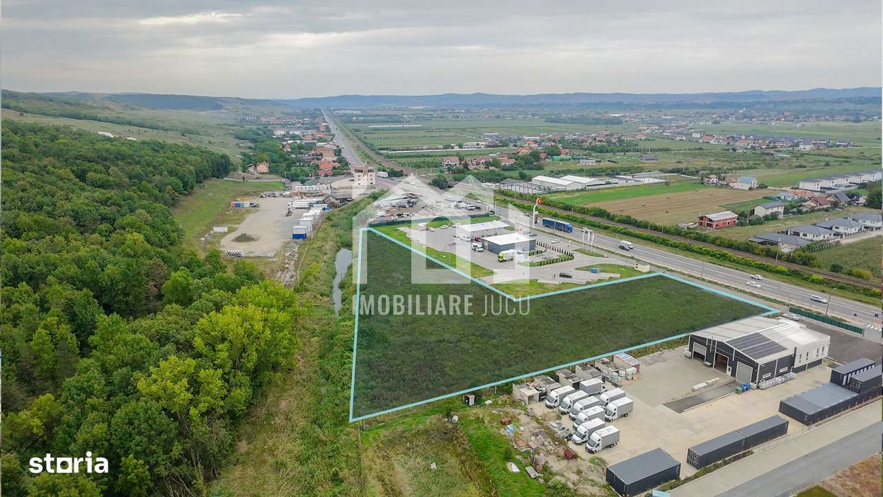 Teren intravilan 9.410 mp – Jucu de Mijloc – Front la DN1 - Imagine principală: 1/3