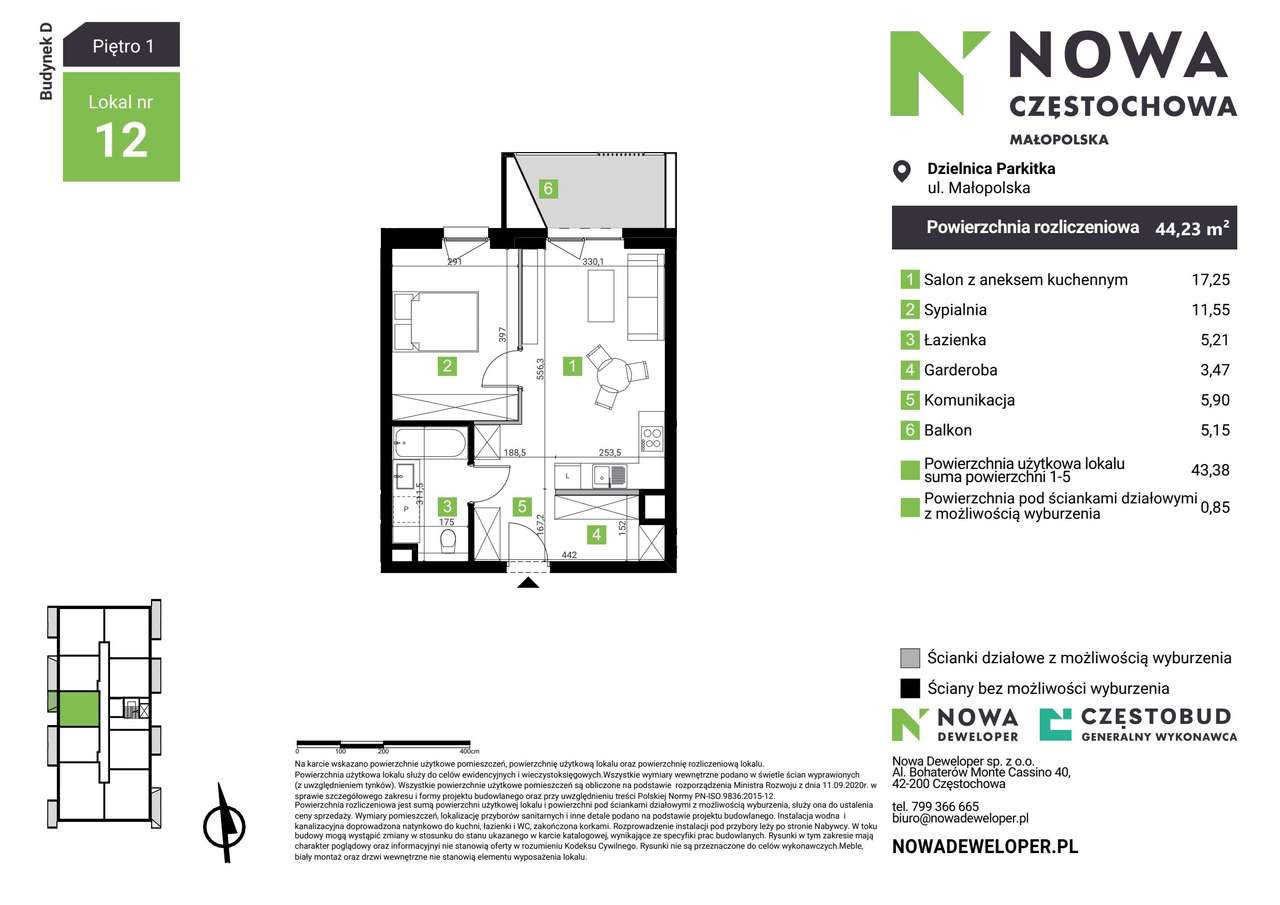 Ustawne 2-pok. na 1 p. z balkonem | Parkitka - Pełny obrazek: 3/15