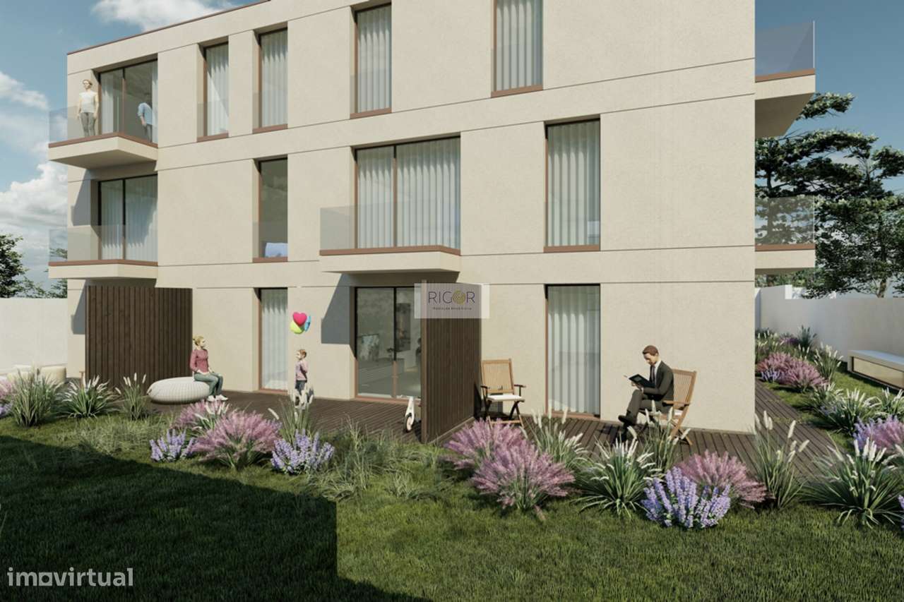 Apartamentos T1 com terraço em novo condomínio fechado, entre a praia - Grande imagem: 4/9