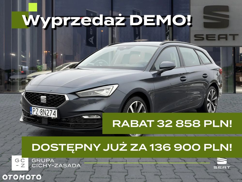 SEAT Leon-sportstourer 1.5 eTSI 150 KM 7-biegowa automa- DSG, Wyprzedaż DEMO, niski przebieg!