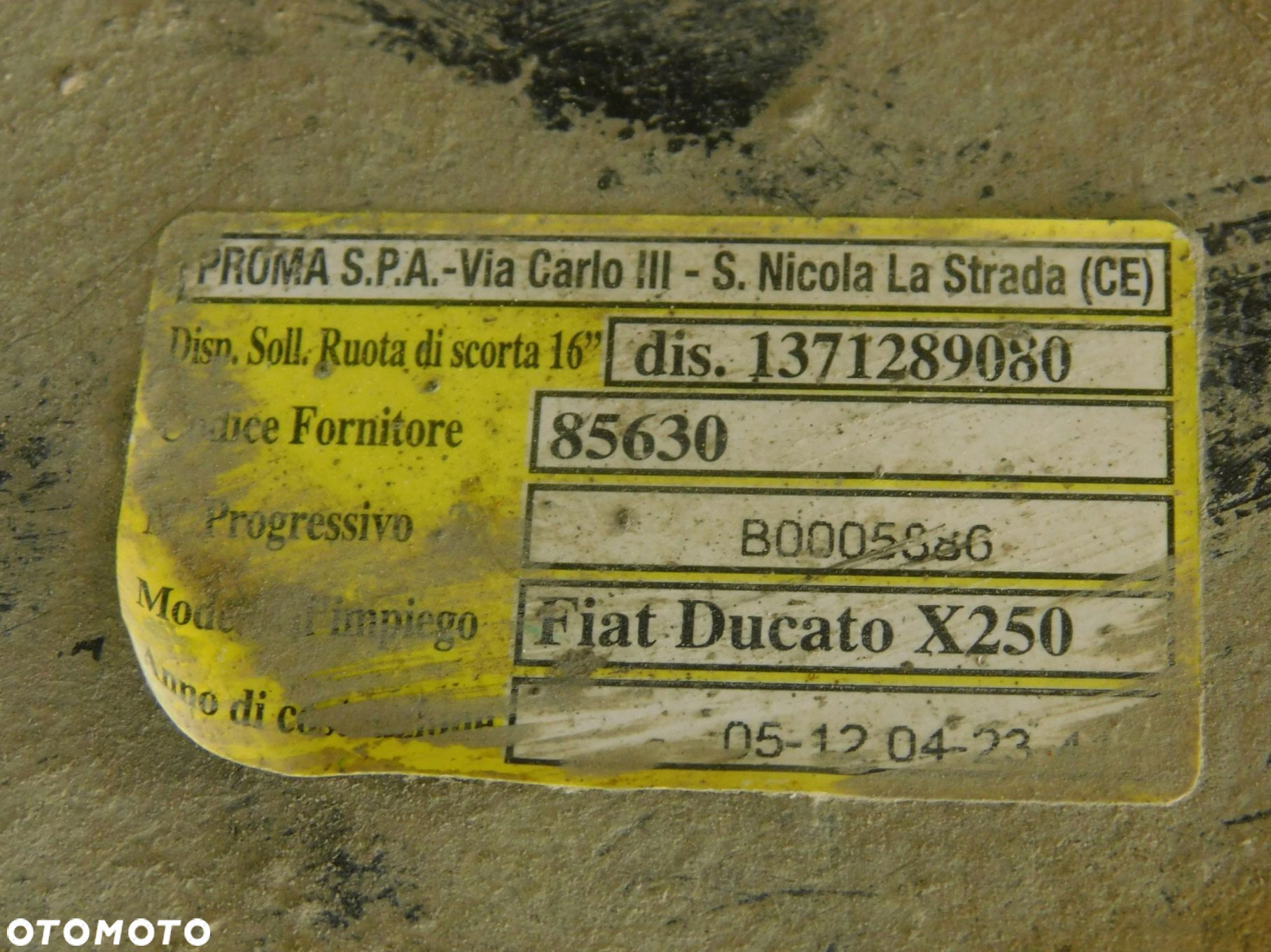 1371289080 Mechanizm Winda Koła Zapasowego Fiat Ducato Iii - 3