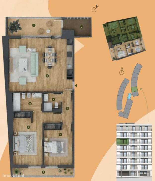 Apartamento T2 com jardim, Loures-14