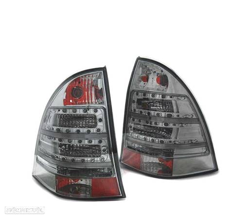 FAROLINS TRASEIROS LED PARA MERCEDES C-KLASA W203 KOMBI 00-07 SMOKED FUMADO ESCURECIDO - 2