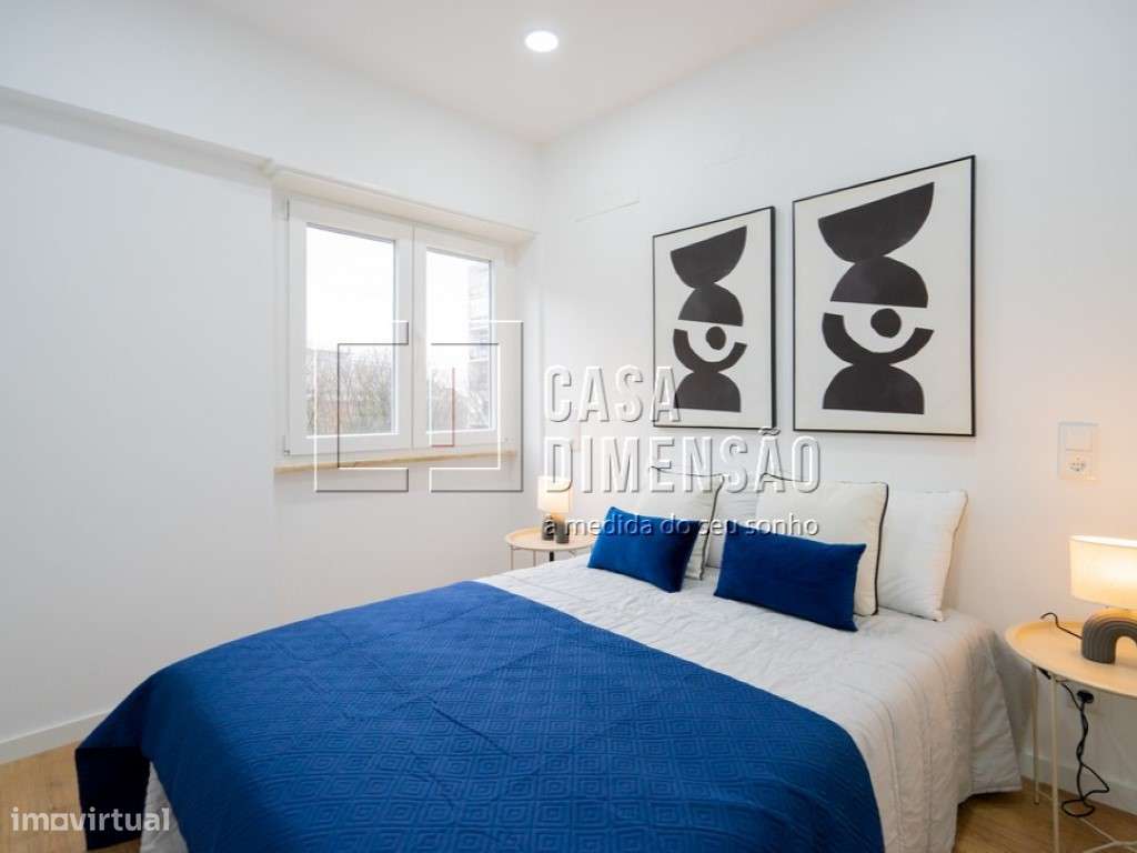 Apartamento de tipologia T3 com varanda, mobilado e equipado em Ben...-30