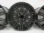 Jantes Look Porsche Panamera Turbo S 20 " 9.5 + 11 5x130 Preto Brilhante - 3