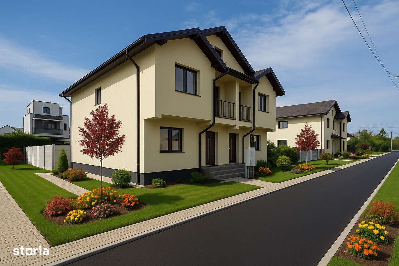 Ansamblu privat de case individuale unite, 4 camere, Comision 0-4