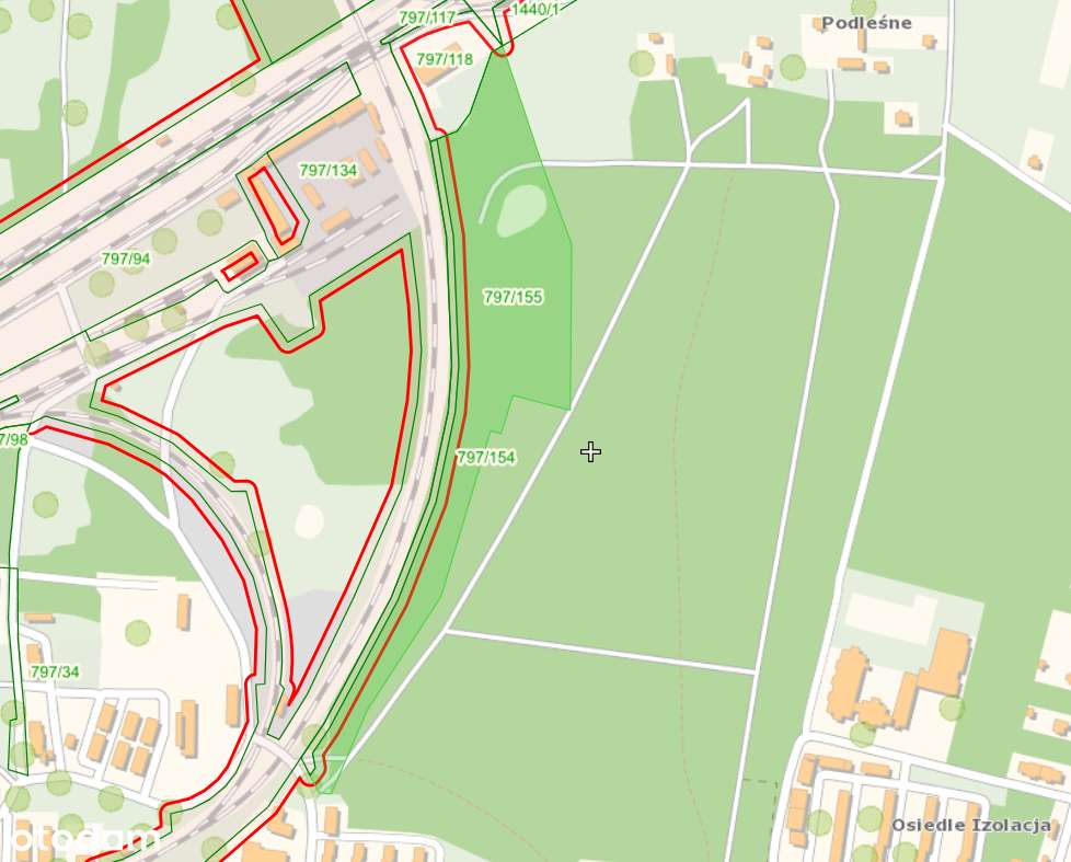 Działka ewidencyjna numer 797/155 w miejscowości Małkinia Górna - Pełny obrazek: 2/2