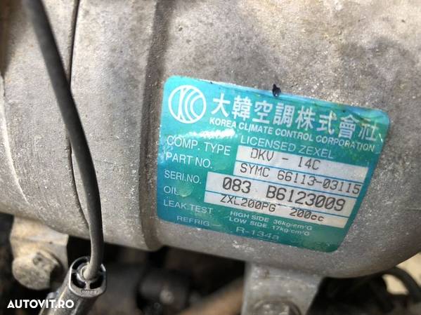 Compresor climă Ssang Yong musso daewoo 2.9 td mercedes D29M Om602 cutie manuala 5 trepte bara fata capota fără stop geam usa - 4