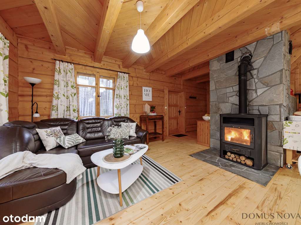 Dom z bala w stylu góralskim - las 1,5 ha-3