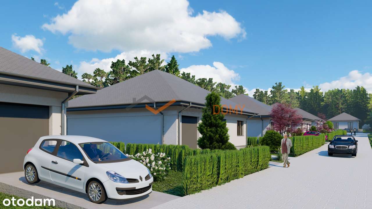 CENA PROMOCYJNA! Parterowy Dom PRZY LESIE w Buku DUŻA DZIAŁKA 0% prow.-8