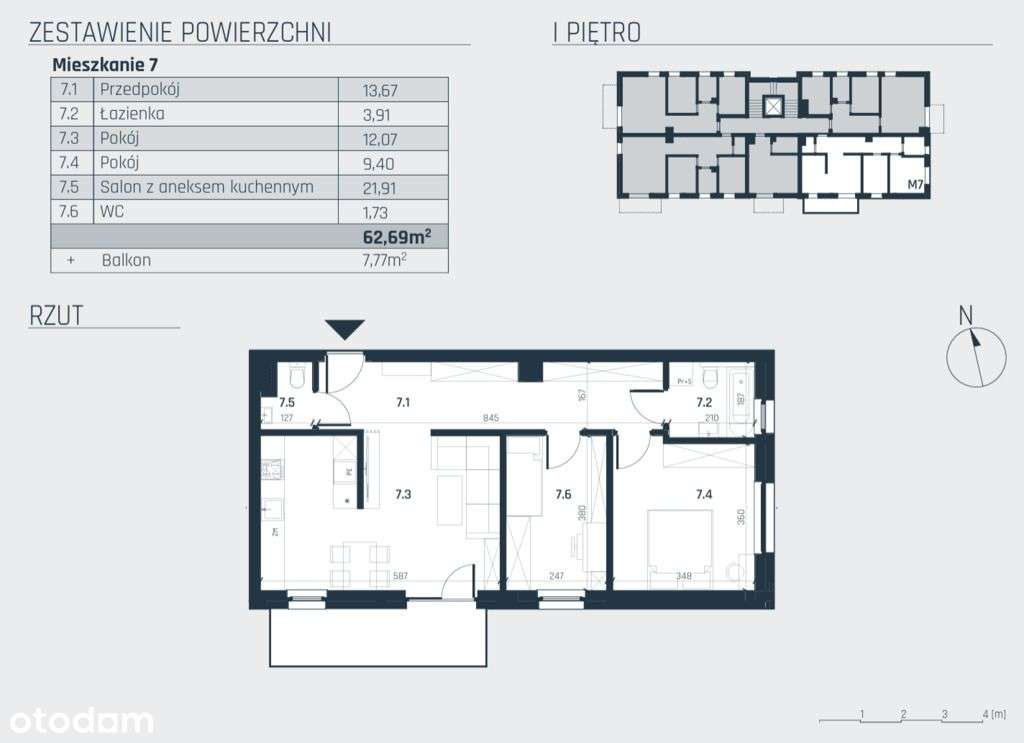 ul. Sikorskiego! 63m2 - 3 pokoje! Już dostępne! - Pełny obrazek: 3/5