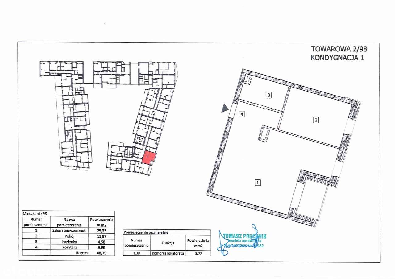 2-pokojowe mieszkanie 48m2 Bez Prowizji - Pełny obrazek: 2/7