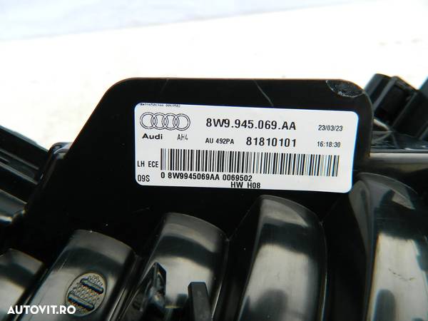 Stop LED stanga aripa Audi A4 Facelift model 2020-2024 cod 8W9945069AA - 4