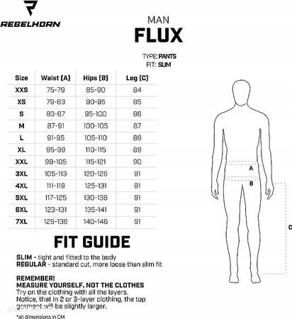 SPODNIE MOTOCYKLOWE REBELHORN FLUX BLACK L - 3