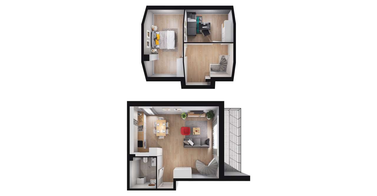 Osada Kamieniec|mieszkanie z loggią| B_M7 - Pełny obrazek: 3/9