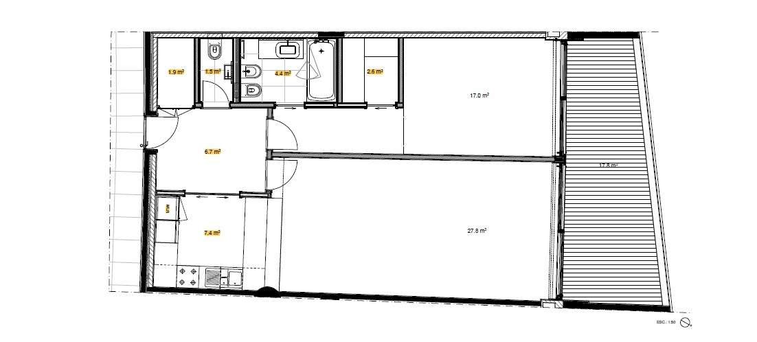 T1 Como Novo c/ Vistas Rio Douro e Lugar de Garagem em Canidelo-29