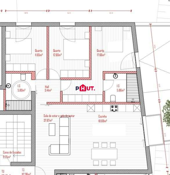 Apartamento T3 - Lousada-5