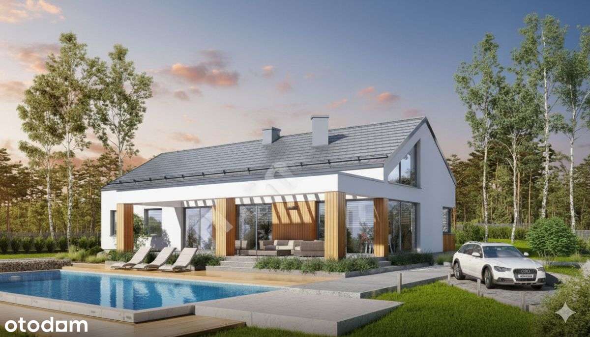 Dom Parterowy 145 m2 - 10 ar działki - st. surowy - Pełny obrazek: 5/7