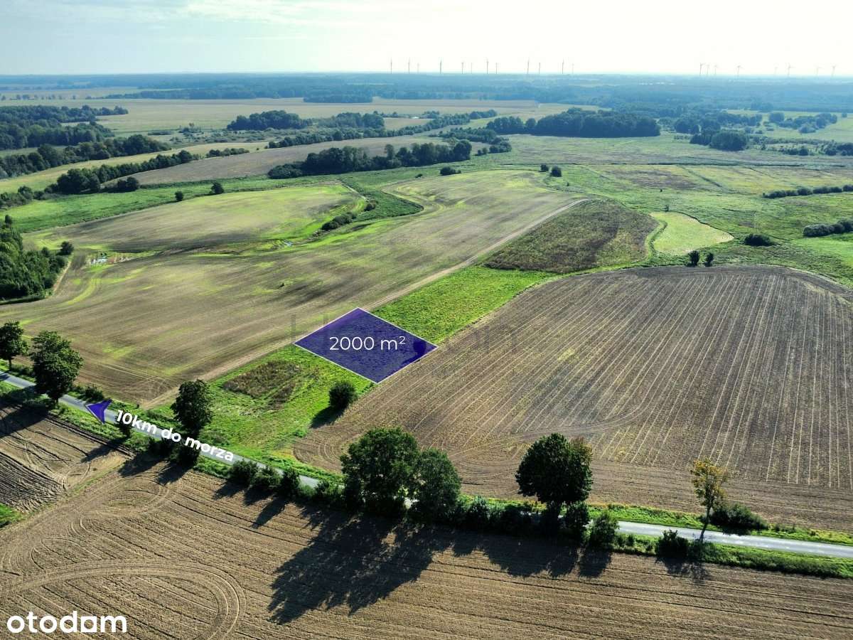 Działka budowlana 2000 m2 - Rusowo k/Ustronia Morskiego - Pełny obrazek: 5/6