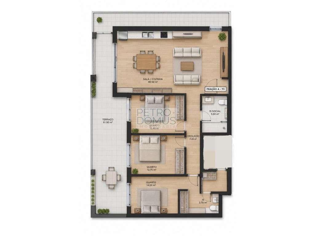 APARTAMENTO T3 NOVO | GARAGEM 3 VIATURAS-0