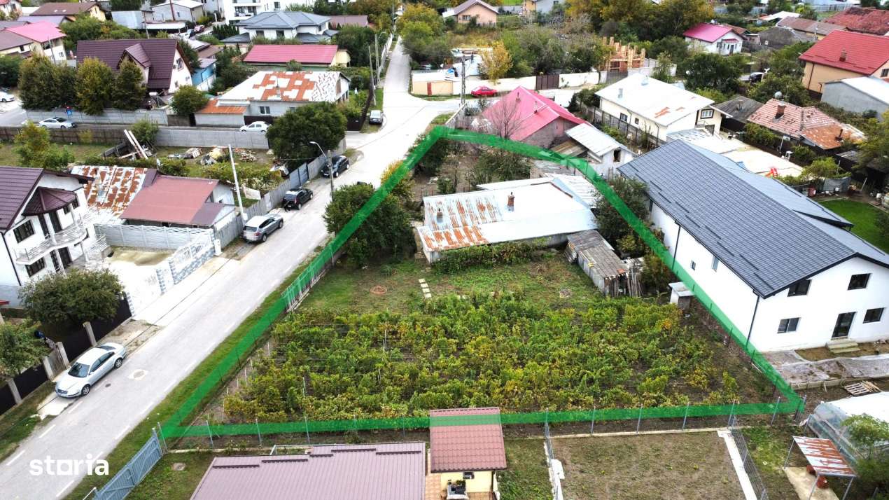 Teren de vanzare 1000mp in Stefanestii de Jos, la sosea si cu utilitat - Imagine principală: 5/14