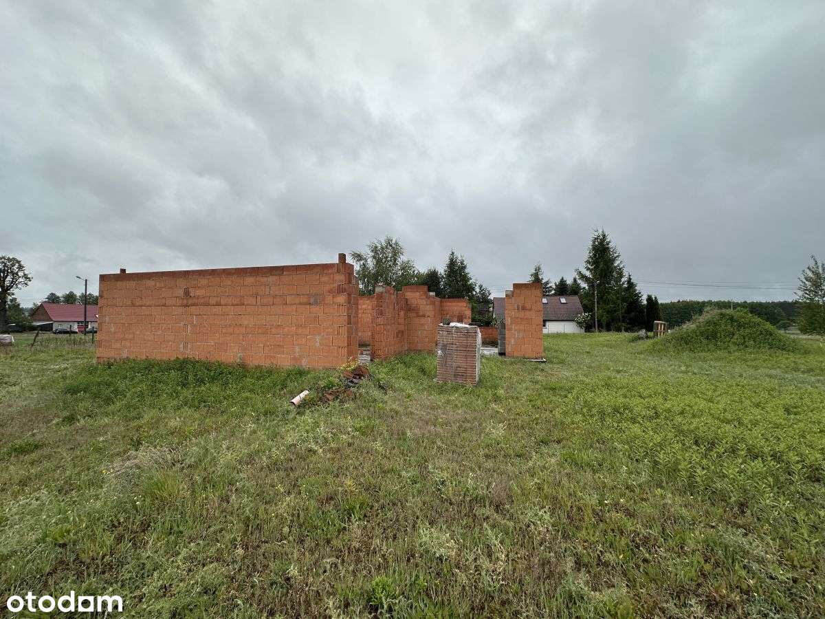 Działka z rozpoczętą budową domu - Pełny obrazek: 5/7