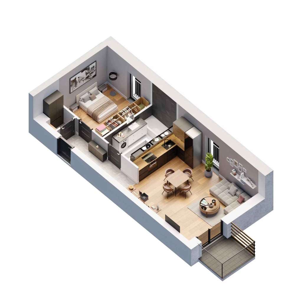 Nowe Mieszkania Winda Bloki  w Koszęcinie od 43m2 - Pełny obrazek: 4/15