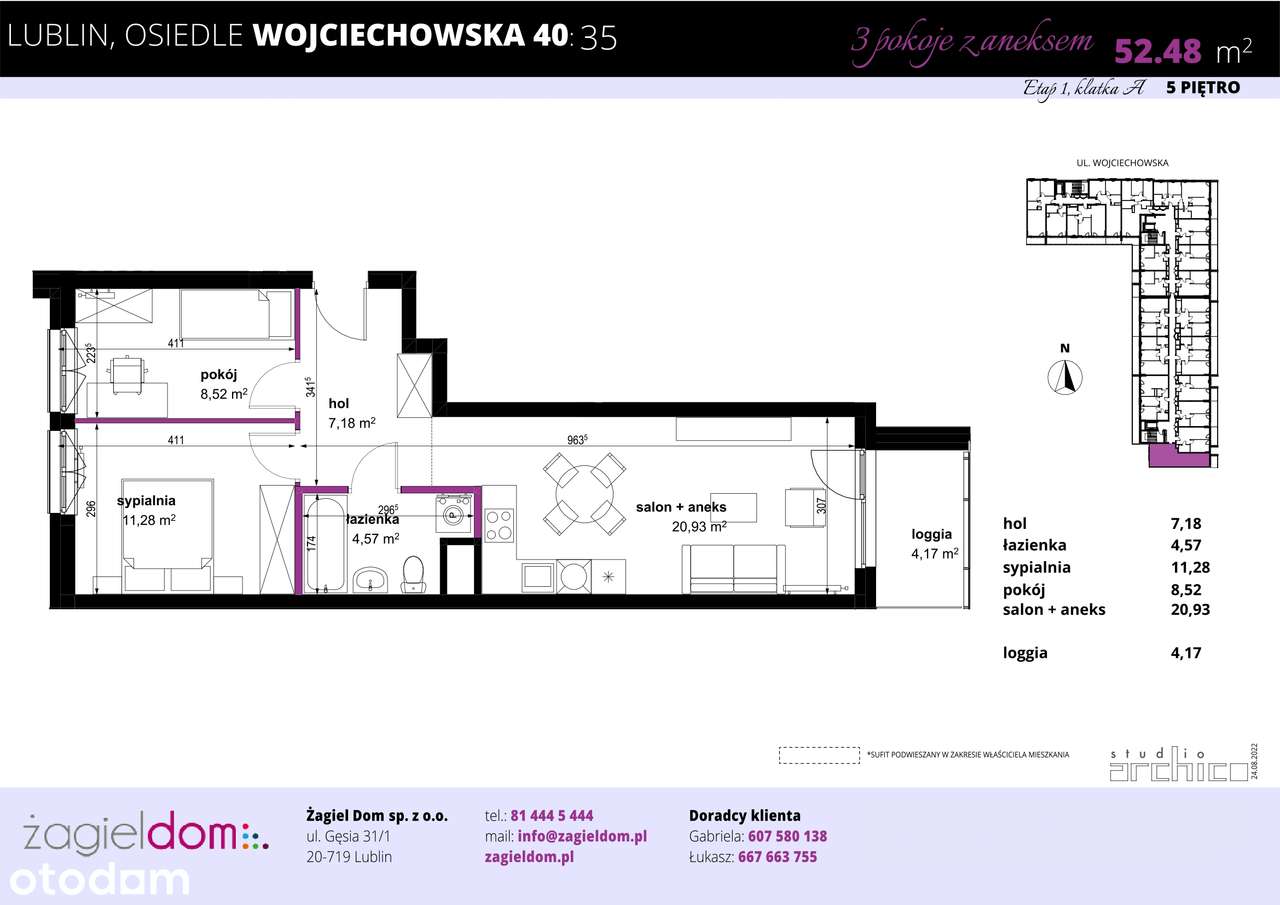 Wojciechowska Square | mieszkanie 35 - Pełny obrazek: 2/8