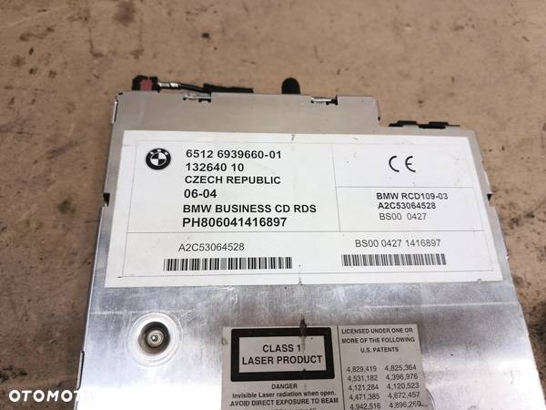 RADIO BMW BUSINES SPRAWNE BMW E46 6939660 - 2