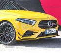 SPOILER LIP FRONTAL + SPLITTERS PARA MERCEDES CLASE A W177 18- LOOK AMG PRETO BRILHANTE - 3