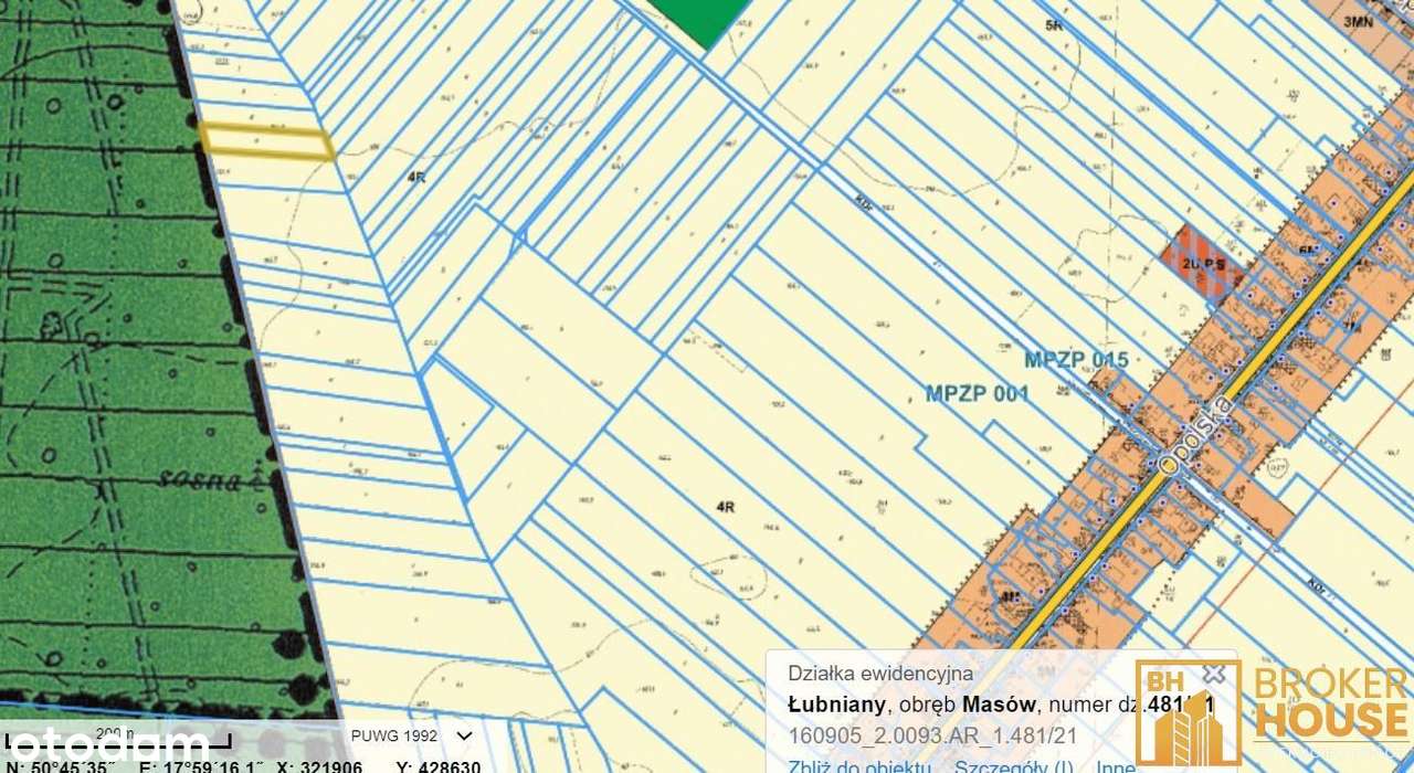 Działka, 2600.0 m², Masów - Pełny obrazek: 5/5