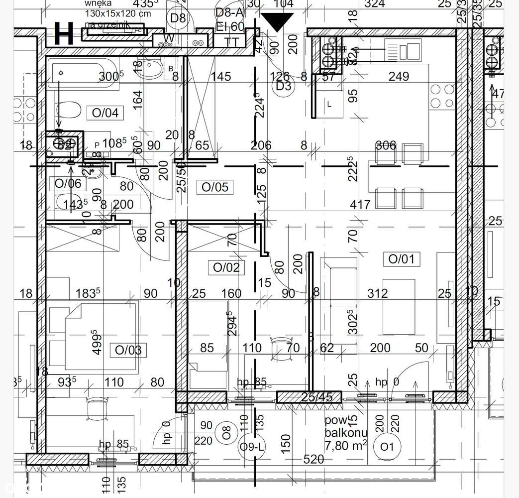 Nowoczesne 3-pokojowe mieszkanie z balkonem-2