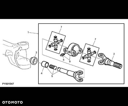 John Deere 7530 Premium - Uniwersalny wał napędowy AL175824 - 1