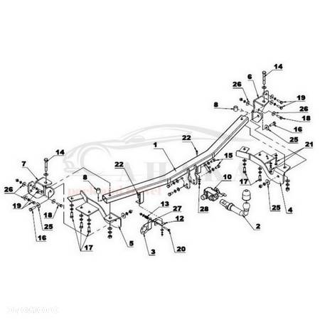 Hak Holowniczy Automat Do Kia Carnival Vq 2006-2014 - 3