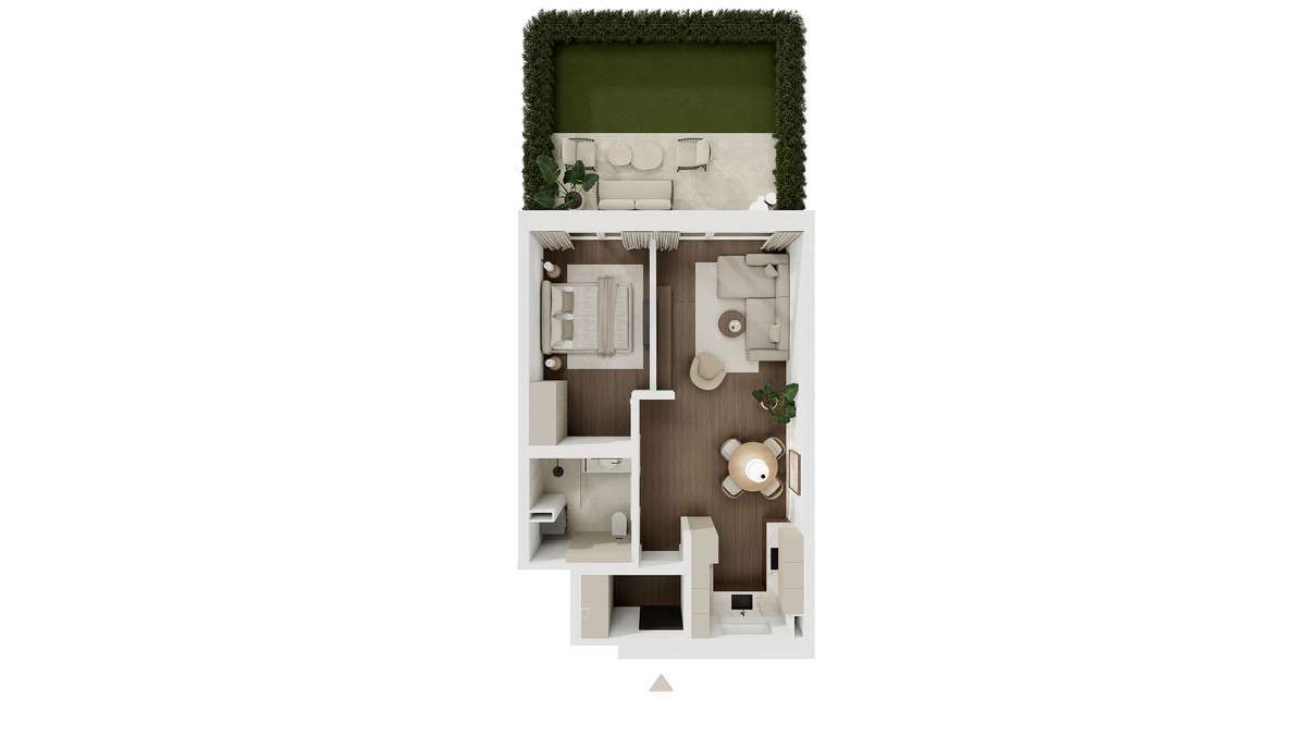 Osiedle przy ul. Bielasa | 2 pokoje z tarasem i ogródkiem | 49,12m2 - Pełny obrazek: 2/13